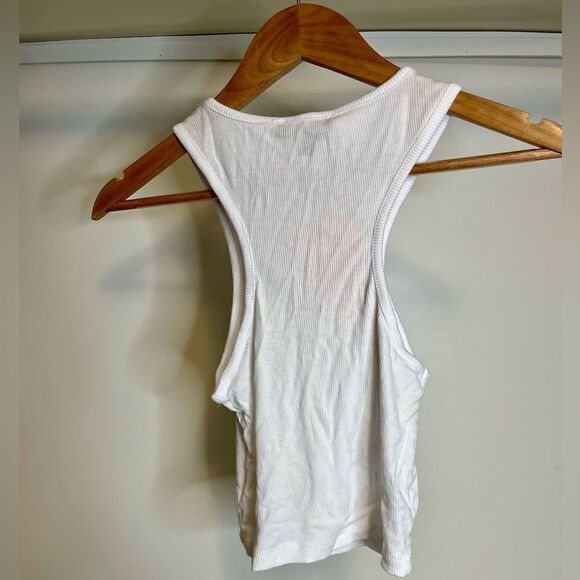 NWT Missguided Racer Front Crop in white Size 4 - Picture 4 of 4